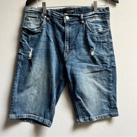 Suko Jeans Bermuda denim shorts Sz 34 - Picture 1 of 9